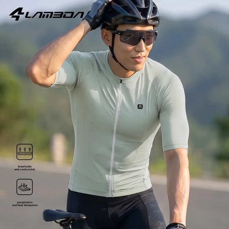 LAMEDA Men’S Cycling Jersey Summer Rapid Heat Dissipation Cycling Shirt Breathable Road Bicycle Mountain Bike Cycling Clothing