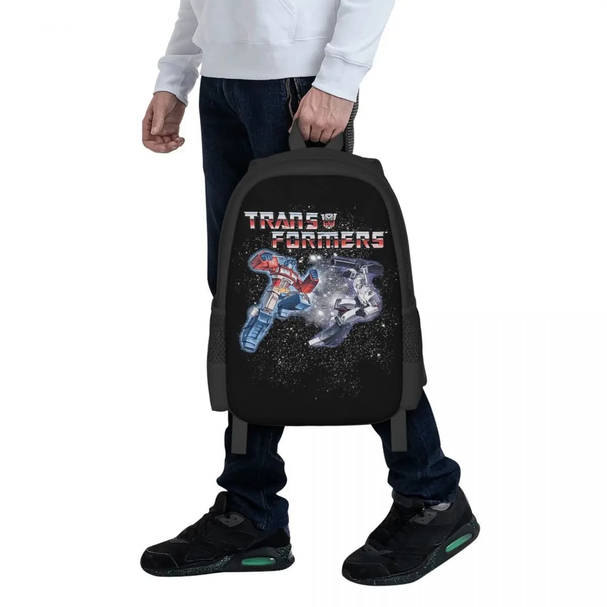 Zaino per studenti Transformers Optimus Prime Vs Megatron, borsa da scuola, zaino da viaggio per escursioni, borsa a tracolla alla moda