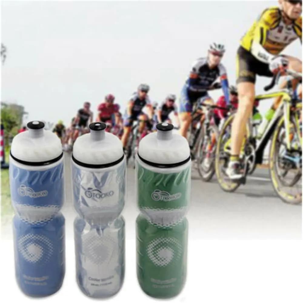 710ML Travel Gym Dual Layer Thermal Keeping Cycling Equipment Bicycle Water Bottles Drinking Canteen Sports Bottle Sport Cup