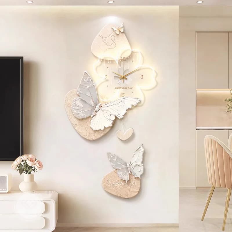 Orologio da Parete LED di Lusso, Design Creativo per Soggiorno e Camere da Letto Moderne, Orologio da Parete alla Moda per Ristoranti, Decorazioni per la Stanza
