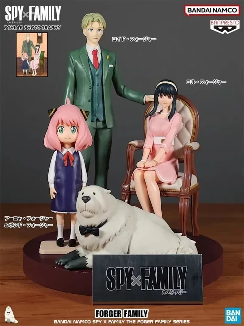 Disponibile - Originale Bandai Anime SPY×FAMILY Furyu Anya Forger Loid Forger Bond Forger Yor Forger Action Figure Modellini Giocattoli Regalo