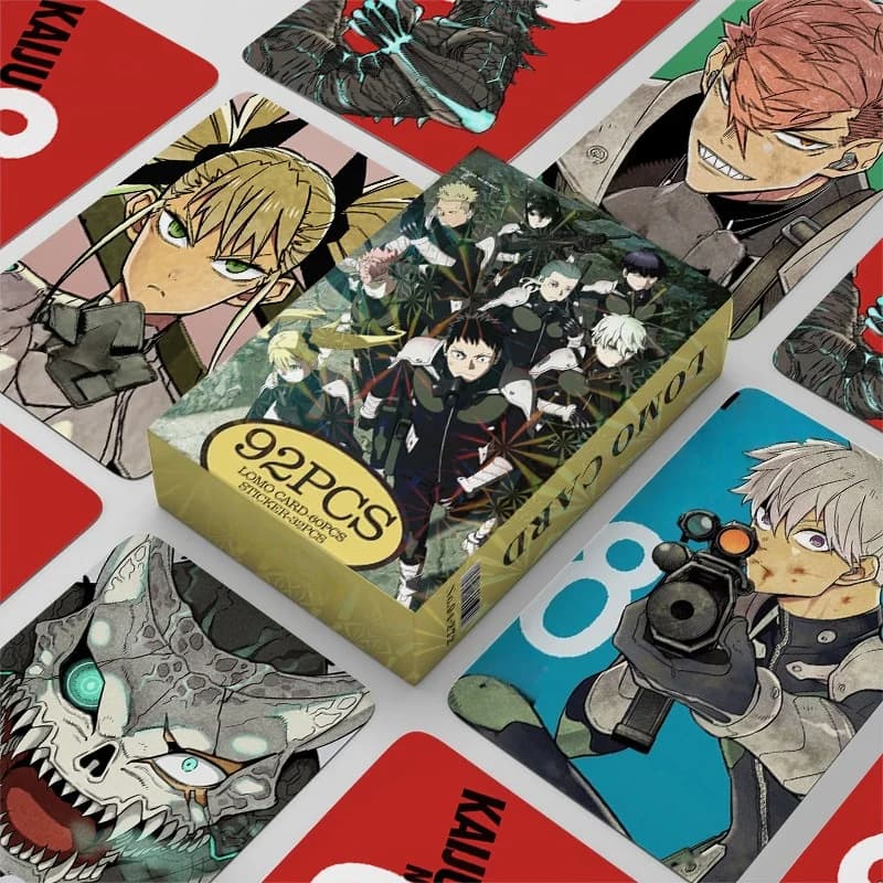 Set di 92 Carte Lomo in Stile Anime, Carte Collezionabili in Stile Kaiju, Regali e Articoli di Cancelleria per Feste