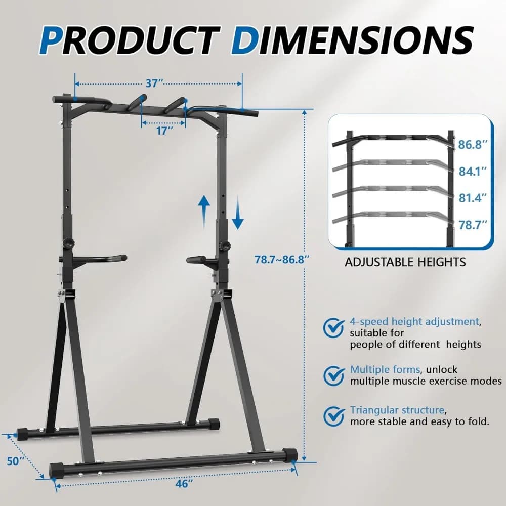 Traction station bar for home gym equipment Dip Power Tower Fitness equipment for strength training