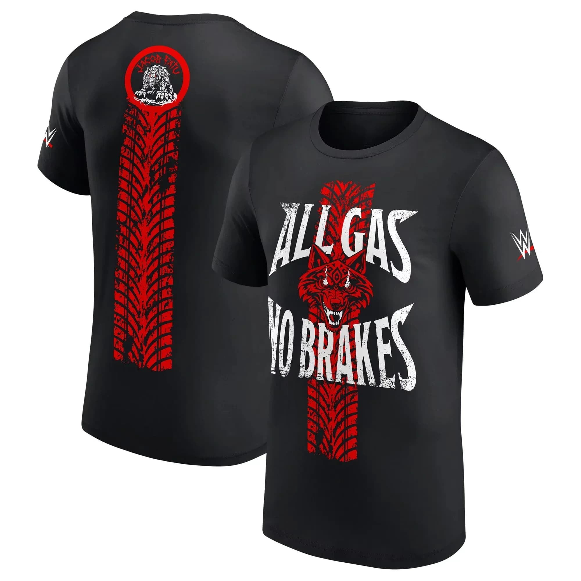T-shirt nera da uomo Jacob Fatu Post To Post, maglietta estiva a maniche corte da donna, nuove magliette sportive per bambini 2025