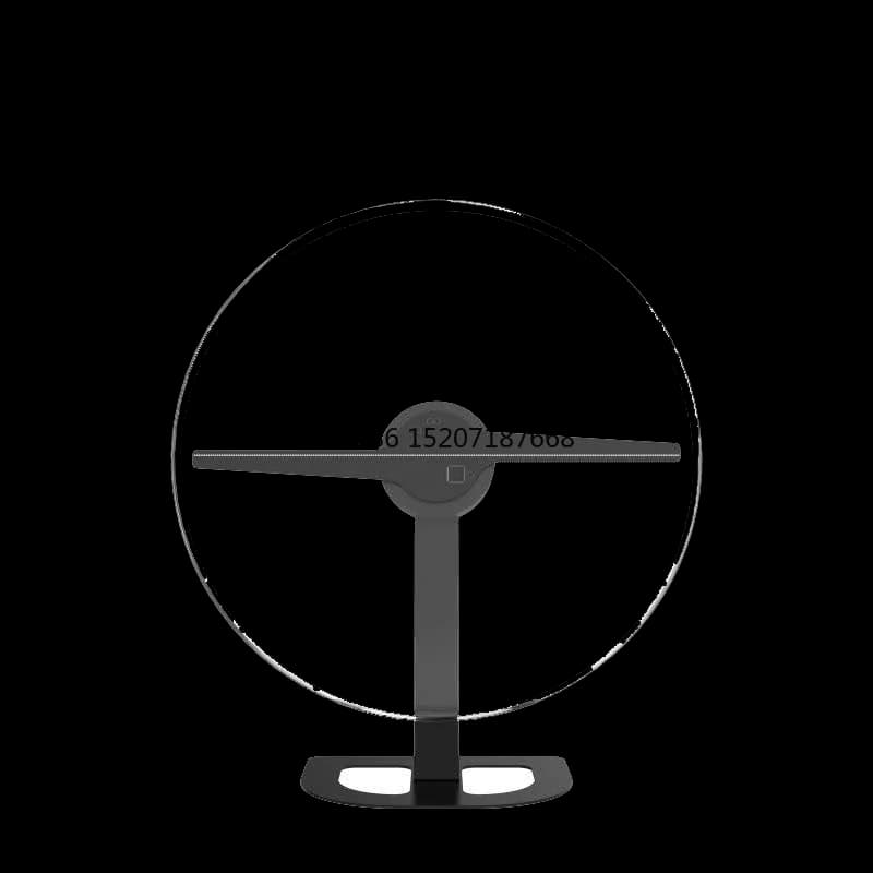 Nuova tecnologia 32 cm Desktop Trade Show Attrezzatura per ologramma Spinning 2 lame Display olografico 3D realistico con proiettore Wi-Fi