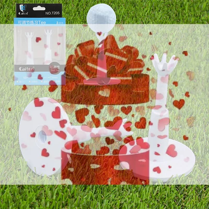 Supporto Regolabile per Palline da Golf, Tee da Golf, Allenatore per Swing, Accessori per Pratica di Golf (1/2 Pezzi)