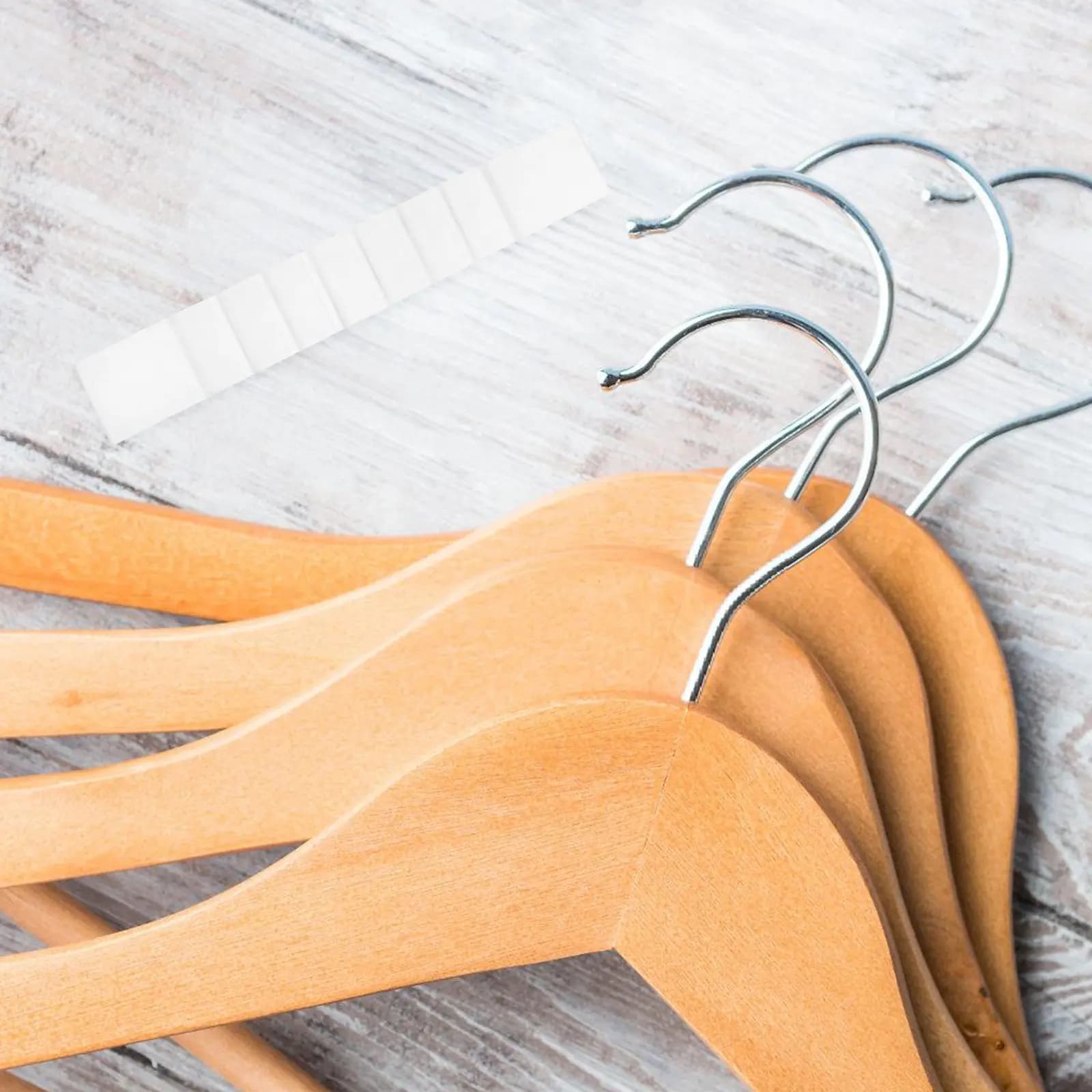 50Pcs Clothing Hanger Strips Silicone Non-Slip Hanger Grip Strips for Delicate Fabrics Tank Tops Windproof Hanging Clothes