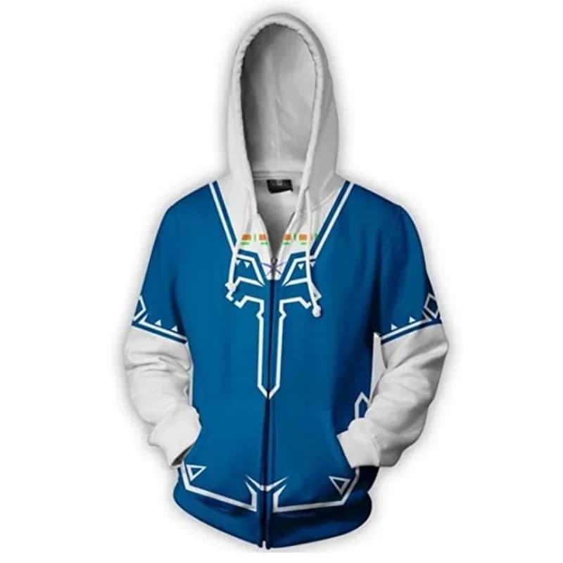 Cosplay Legend Zelda Link Hinge Sweatshirt Top Jackets Anime 3D Printing for Adult Men's Coat Fashion Streetwear
