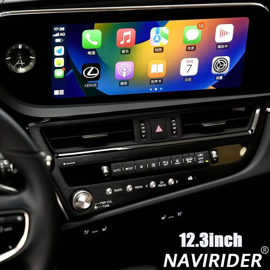 12.3inch GPS Wifi Car Radio Screen Multimedia Player CarplayFor Lexus ES ES300h ES350h ES300 ES330 ES350 2022 Android15 Stereo