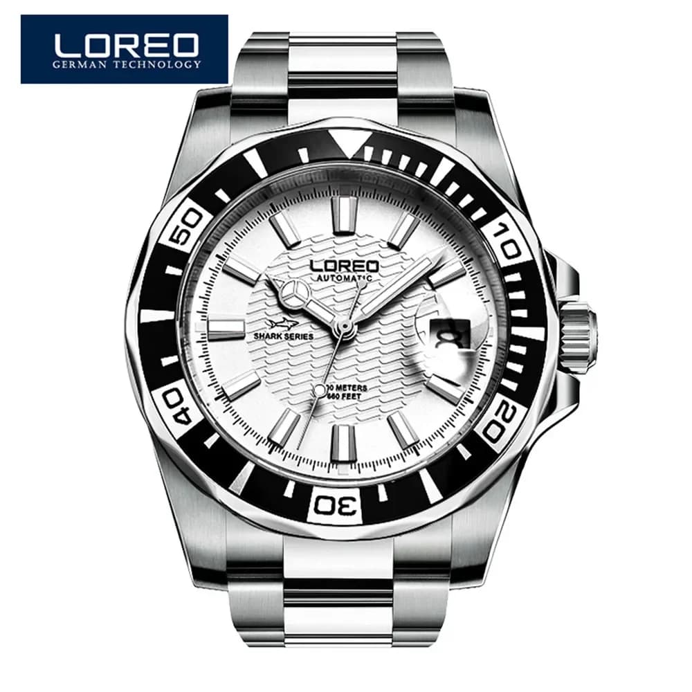 Relogio masculino LOREO Diving 200m Men MIYOTA orologio meccanico automatico marchi di lusso orologi militari impermeabili di moda