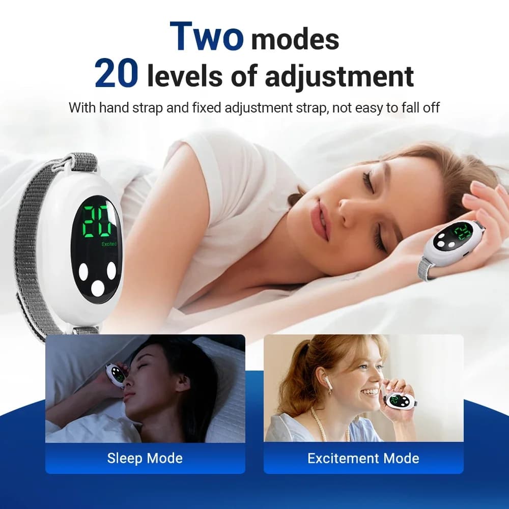 Dispositivo Intelligente per Aiuto al Sonno, Alleviamento dell'Ansia, Stimolazione a Microcorrente per Nervi e Insonnia