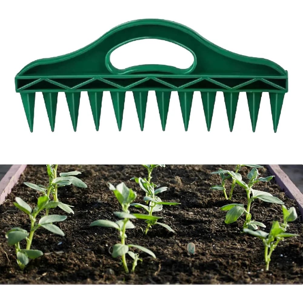 Adjustable Seed Spacing Tool for Precise Planting Dibber Planter with Depth Control Ideal for Vegetable Flower Seeds in Garden Beds Raised Beds Containers Pots Efficient Handheld Dibbling Device for Easy Quick Seed