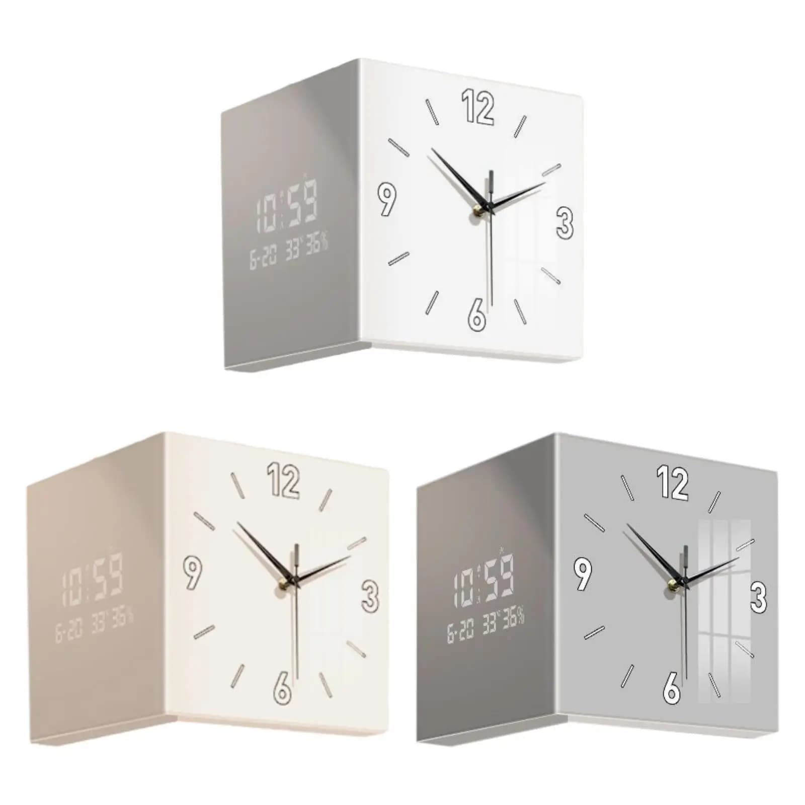 Two-sided modern wall clock, outdoor ornament for the classroom bedroom house