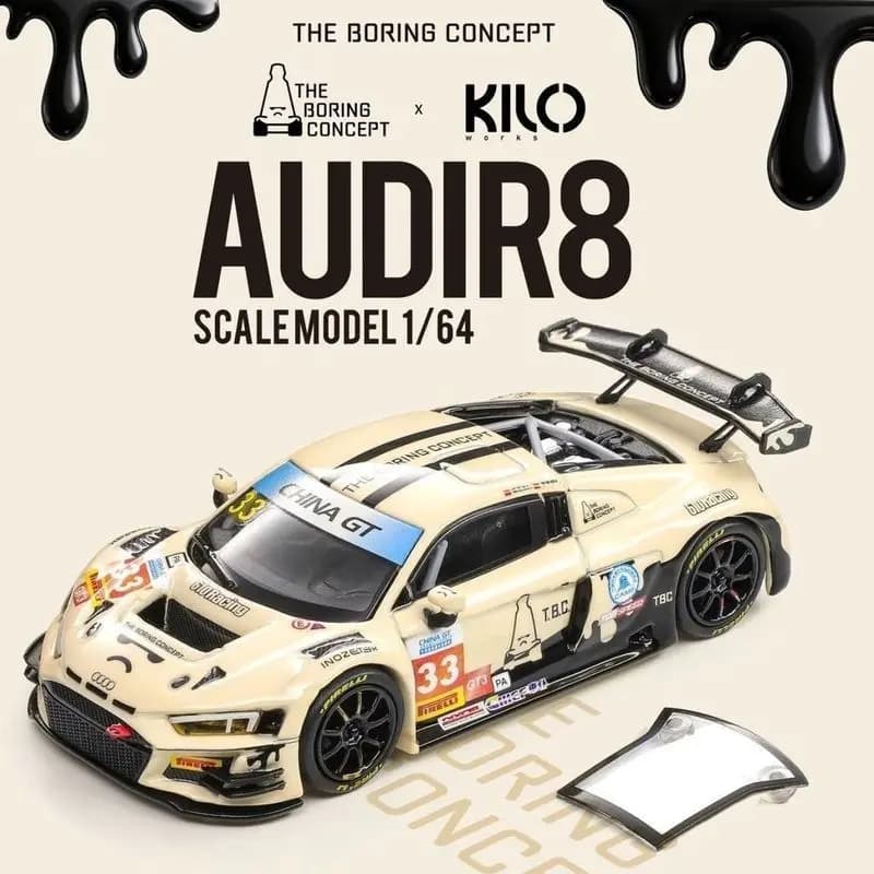 Kilo Works 1/64 Audi R8 GT3 EVO #33 TBC Diecast Car Model Alloy Simulation Collection Toy Gift For Boys#peetyeee