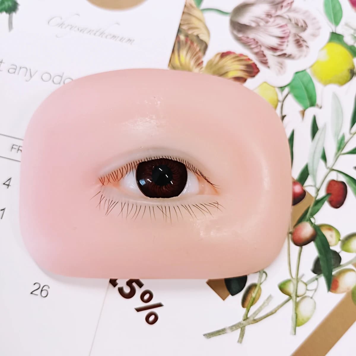 Fake eyelashes mannequin Eyes Flat doll head for practical eyelash mannequin Doll face Products for Korean makeup Tool for women