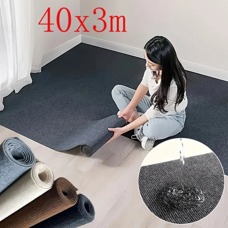 40cmX3m Cucine Camera da letto Tappeto Assorbimento d'acqua Decorazioni per la casa Decorazione autoadesiva della stanza Tappeti da bagno Tappeto in tinta unita Soggiorno