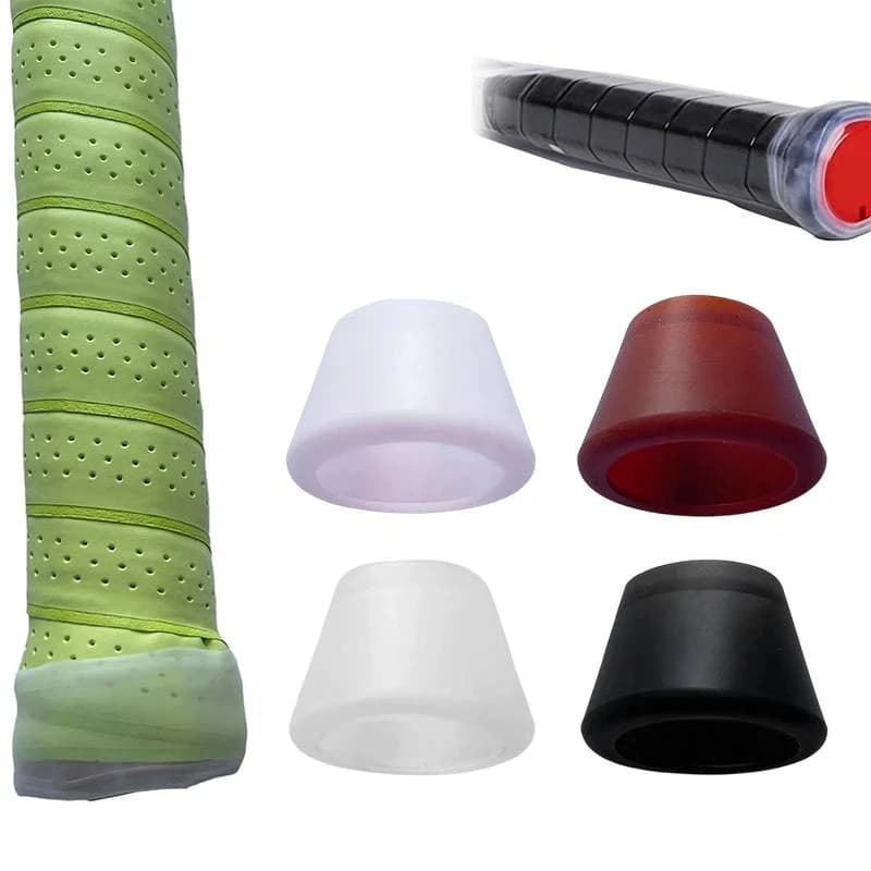 Tennis Racquet Butt Cap Protector Waterproof Silicone Anti-Drop Racket Handle End Cover for Competition Accessory