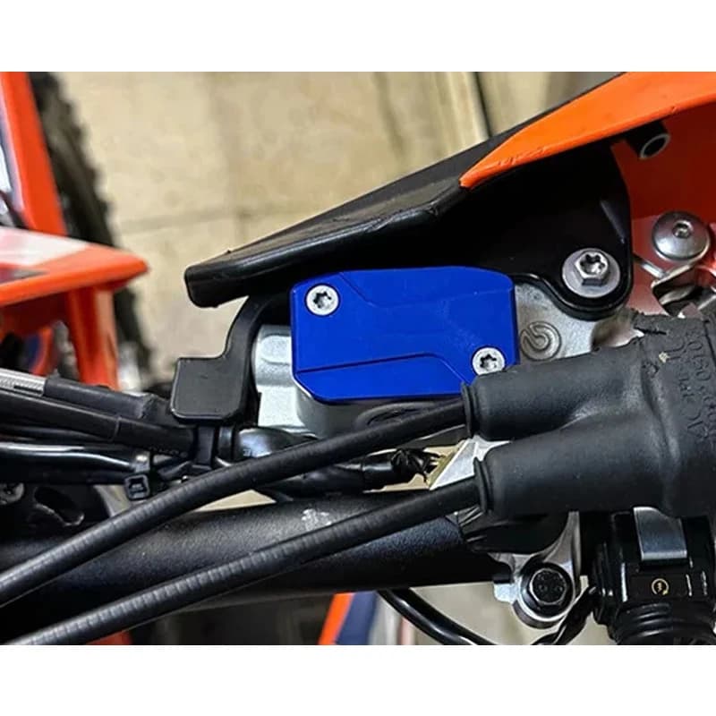 LINGQI Brake Pump Cover Dirt Bike Hydraulic Clutch Master Cylinder Covers Modification for KT SXF XCF EXC Off Road Motorcycle