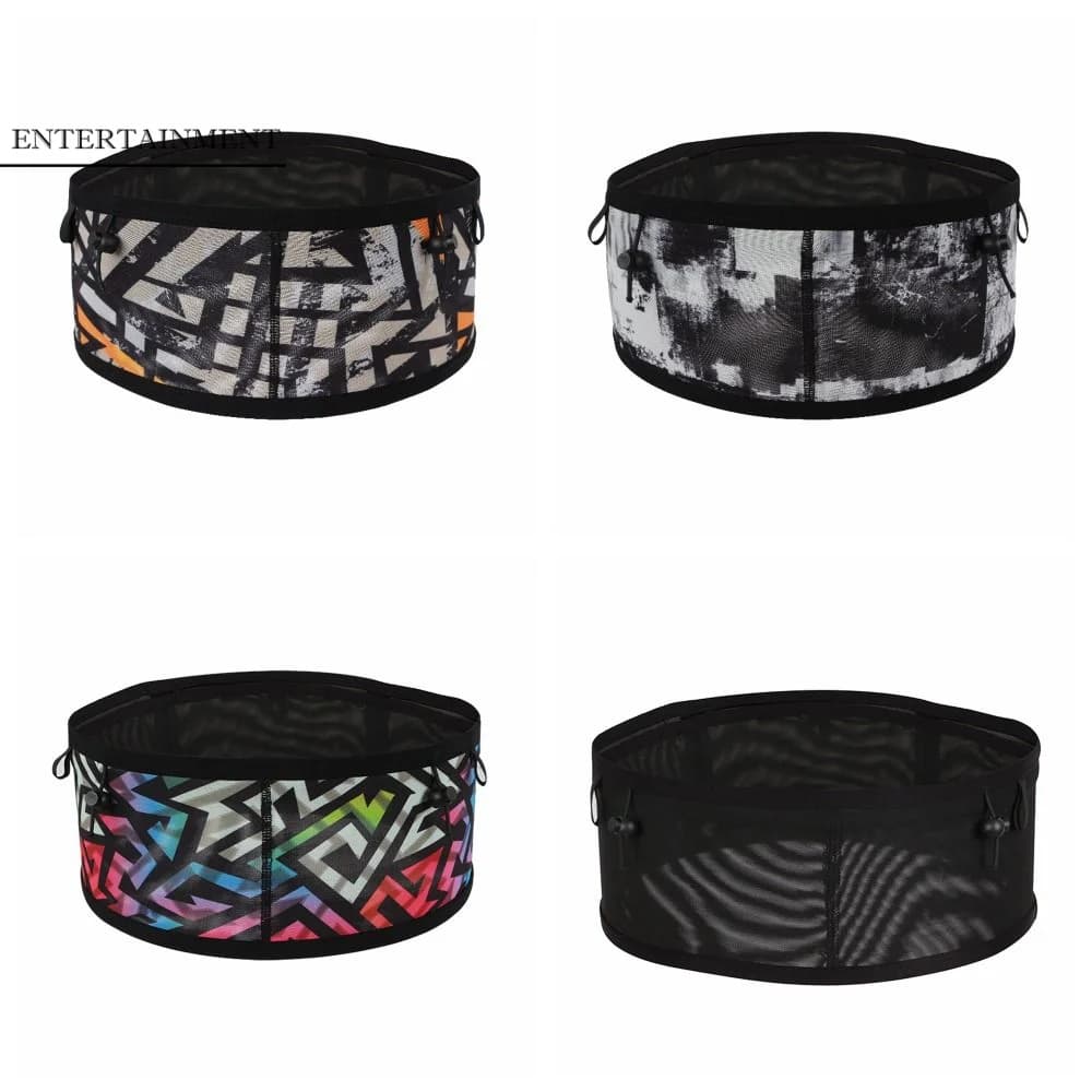 Mesh Running Waist Bag Lightweight Professional Sports Belt Pouch Elastic Large Capacity Outdoor Sport Bags Mountain Climbing
