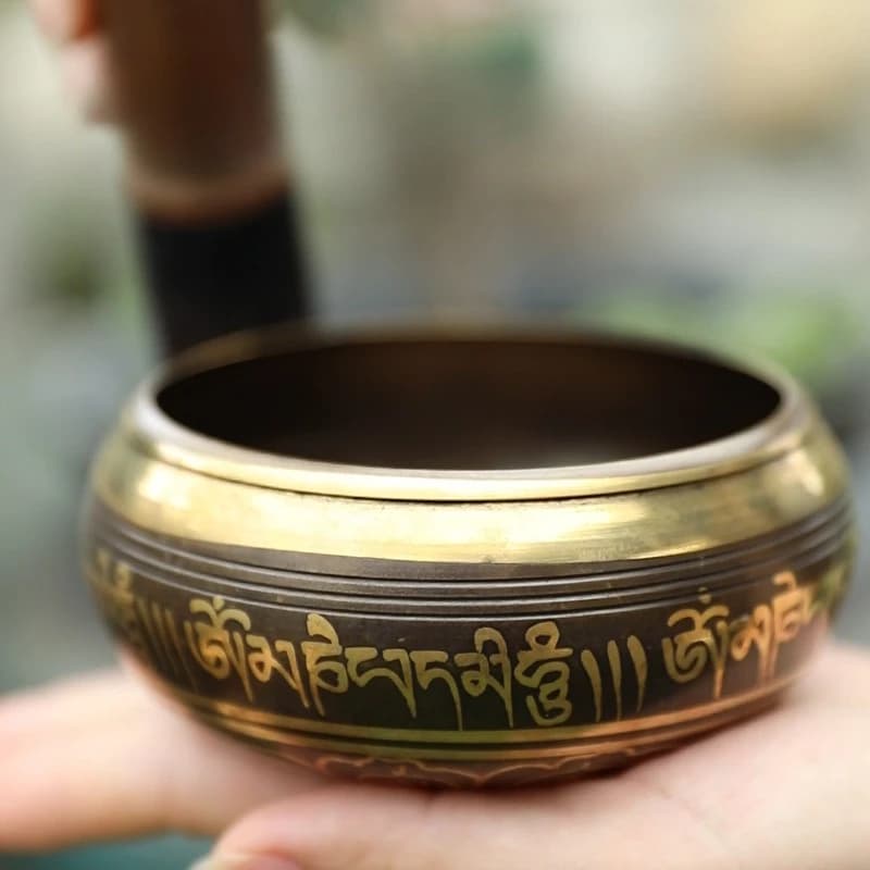 Nepal Singing Bowl Buddhism Meditation Singing Bowl Spiritual Relaxation Yoga Bowls Sound Healing Percussion Musical Instruments