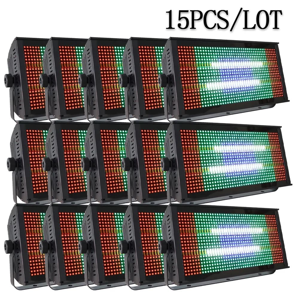 15PCS/LOT 260W LED Strobe Lighting 135+30 Segements Party DJ Disco Club For Wedding Bar Club Party Stage Lighting DMX512 Music