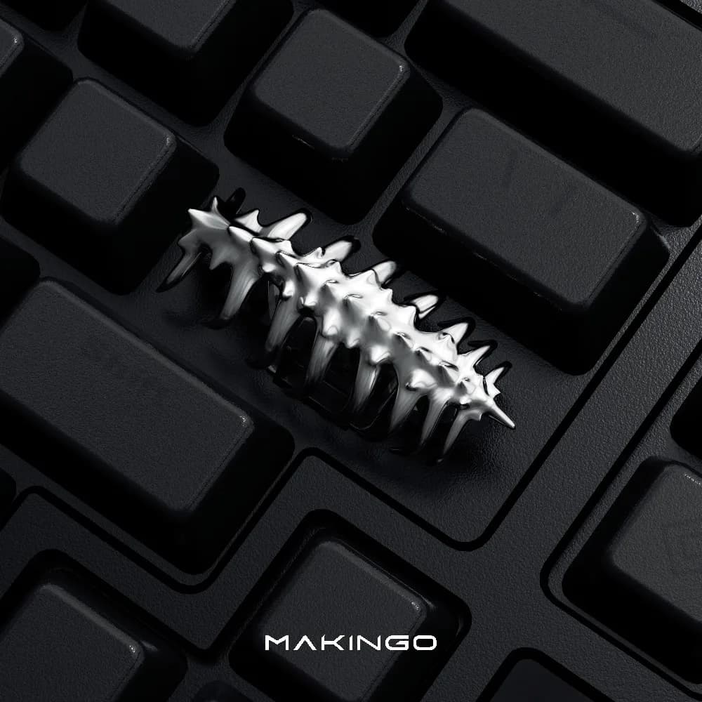 Alien Keycaps Skeleton Facehugger Hollow Out Artisan Key Cap Tastiera meccanica ESC/Enter 2.25U Argento Oro Nero Tastiera