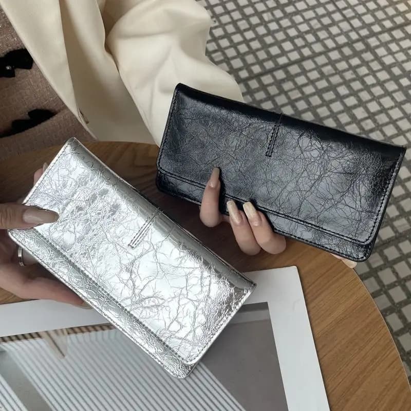 Versatile Women's Long Leather Wallet 2026 New Ultra-thin Soft Leather Card Holder with Compact and Elegant Integrated Buckle