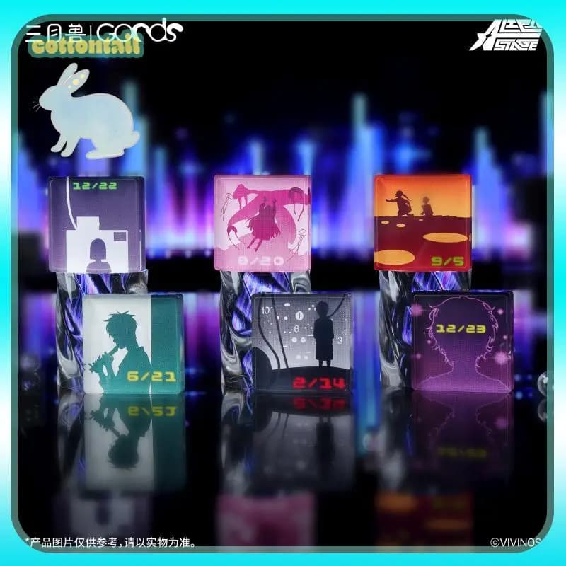 Alien Stage DLC Birth Of Star - Mini Mattoncino Acrilico Trasparente per Esposizione - Statuetta Anime, Articoli ACG, Giocattoli da Collezione