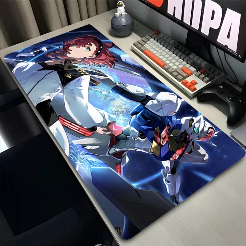 Premium Mecha Print Mouse Pad Mechanical Warrior G-gundam A-aerial Computer Accessories Speed Keyboard Desk Mat Gaming Mousepad