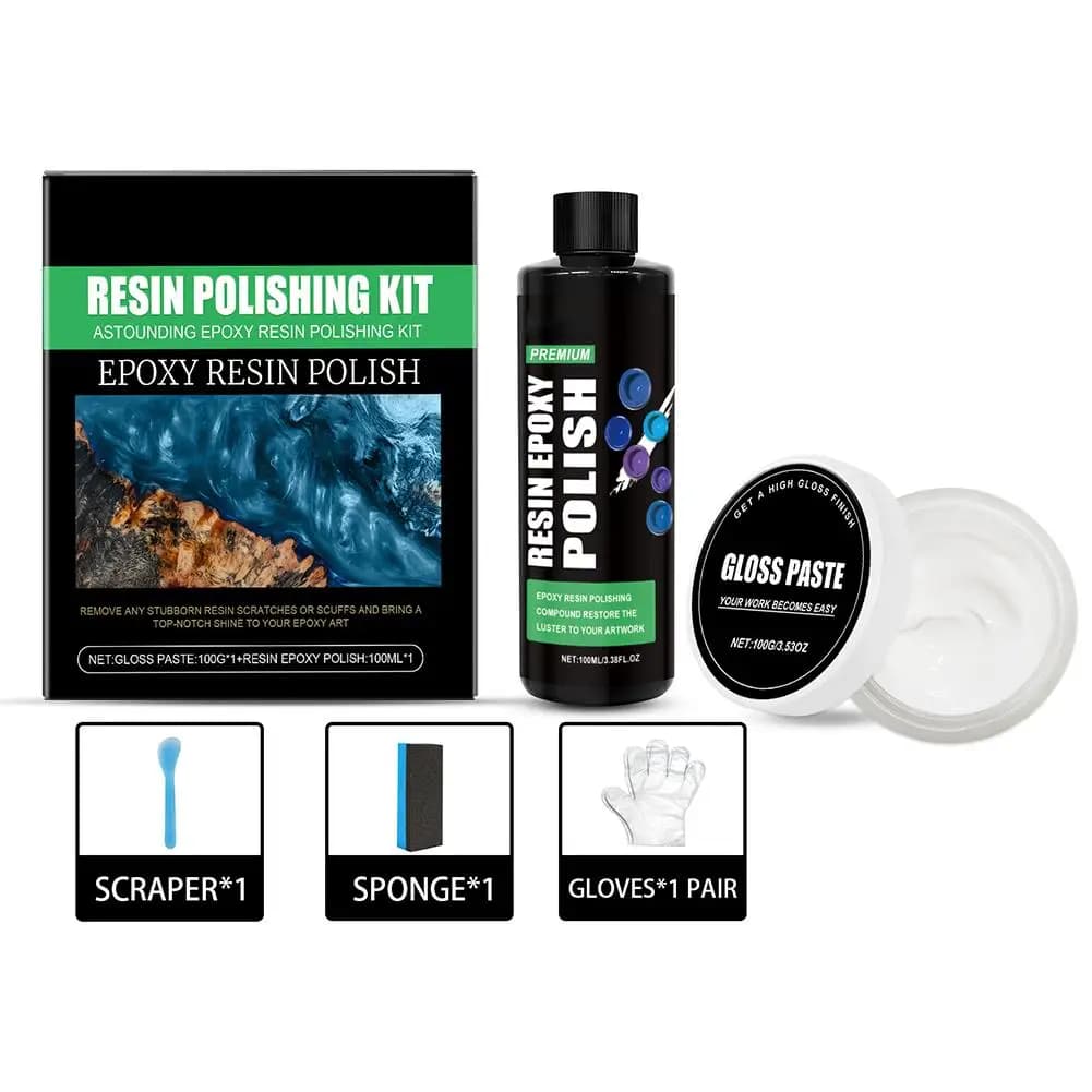 Versatile Epoxy Resin Polishing Set Scratch Removal Compound Comprehensive Resin Set for DIY Enthusiasts Professional