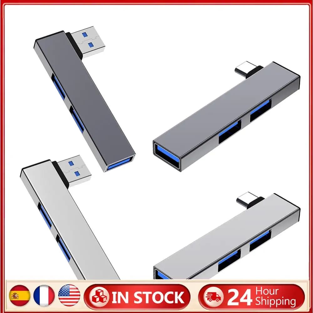USB Docking Station 3 in 1 OTG USB 3.0/Type-C 3.0 to 3 USB HUB USB Type C Speed HUB 5.0 Gbps 3 PC ports Laptop