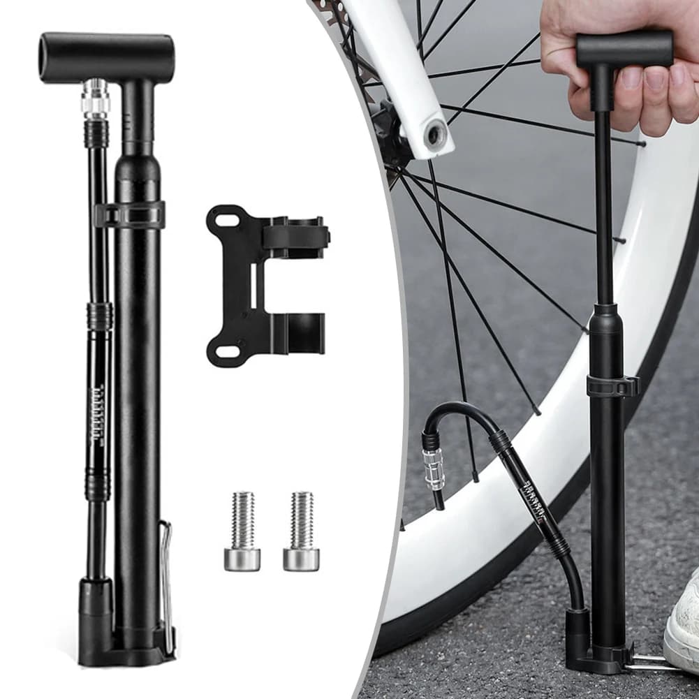 Accessorio per Mountain Bike, Pompa Portatile per Bicicletta, Eventi Sportivi, Circa 27,5 cm, Pompa per Bicicletta in Alluminio, Accessorio per Bicicletta