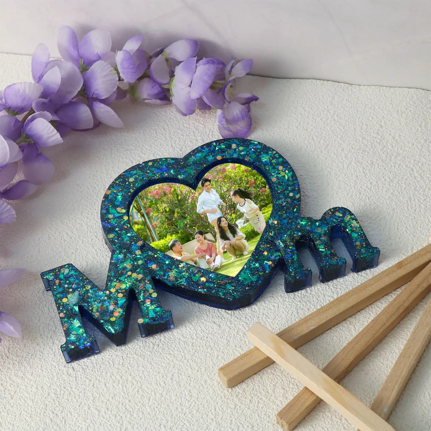 Stampo in Silicone per Resina Epossidica a Forma di Lettera Mm, Regalo Fai-da-Te per la Festa della Mamma e San Valentino, Artigianato Domestico, Stampi per Decorazioni, Strumenti per Creazioni