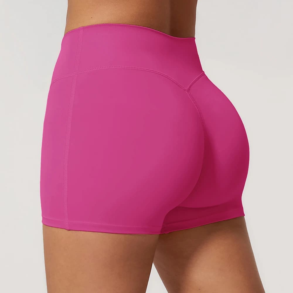 Pantaloncini Sportivi da Donna, Shorts Yoga Anti-trasparenza a Vita Alta, Leggings Fitness ad Asciugatura Rapida per Corsa, Ciclismo, Allenamento e Palestra