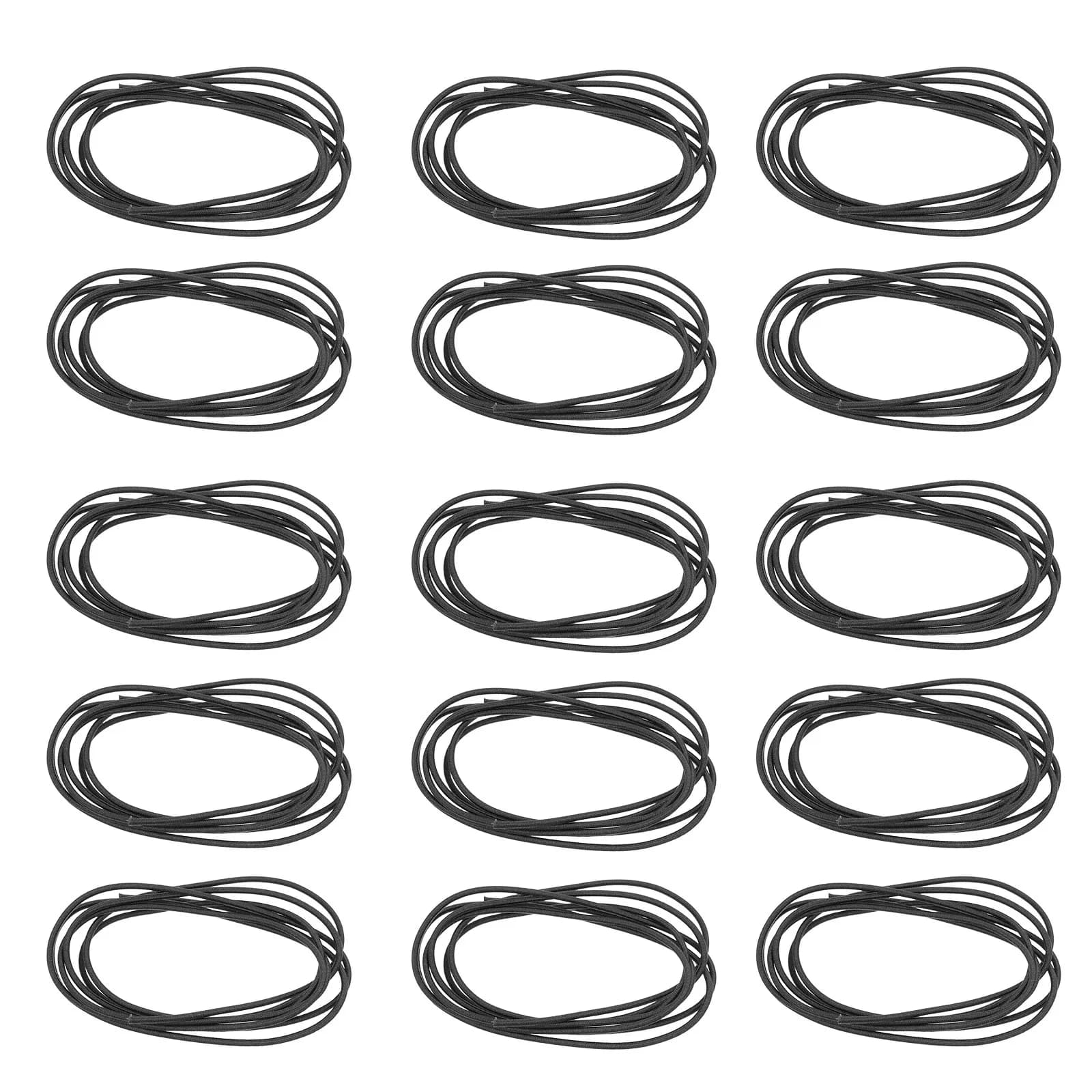 15 Pezzi Elastici per Quaderni, Corde in Nylon Resistenti, Chiusure Elastiche per Agende, Cinghie per Viaggi, Ufficio, Scuola, Diari, Fasce Elastiche