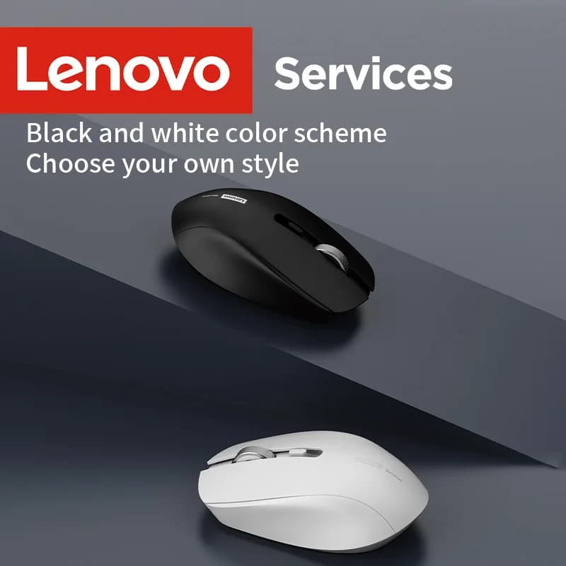 Lenovo Wireless Ergonomic Noise-Reduction Silent Click High-Precision Wheel Lightweight Portable Computer Mouse Design Mouse