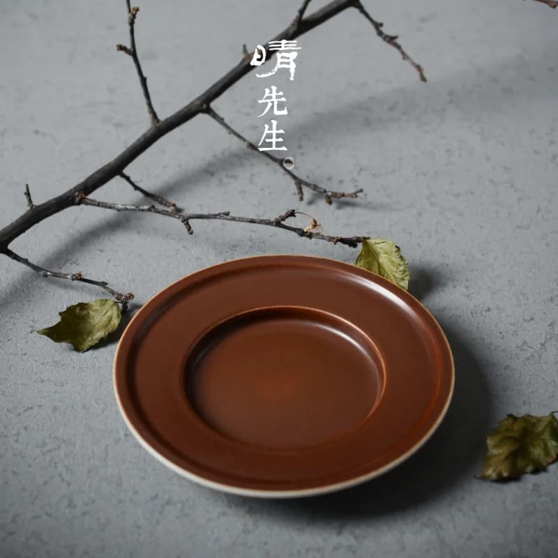 ★Japanese Fruit Plate Snack Dish Ceramic Dried Fruit Tray Dim Sum Plate Seasoning Saucer Snack Plate Candy Plate Nut Plate
