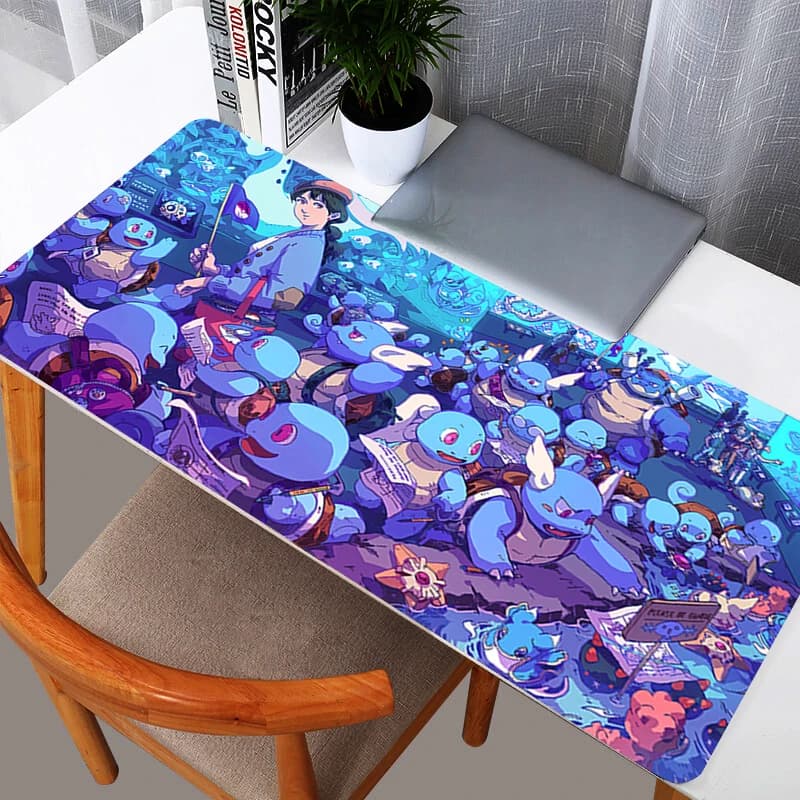 Tappetino per mouse Pokemon Pikachu Gamer PC Computer Grande 900x400 XXL Tappetino da scrivania Tastiera Accessori per giochi anime Tappetino per mouse