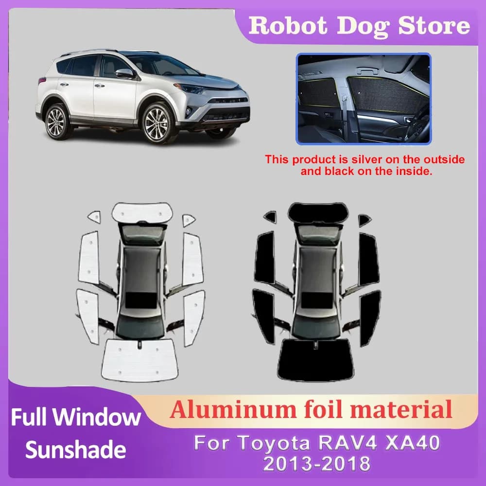 Parasole per auto per Toyota RAV4 XA40 Body Kit 2013-2018, visiere parasole per finestrini, tendine per parabrezza, coperture anti-UV, accessori auto