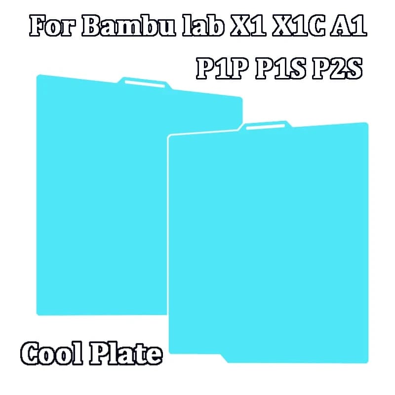Piastra fredda P2S Piastra di costruzione 257x257mm Piastra di costruzione letto riscaldato a doppia faccia per stampante 3D Bambu Lab P2S P1P P1S A1 X1 X1C X1E