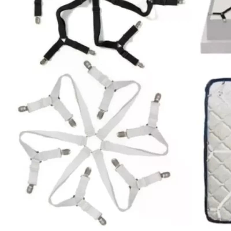 1 Pezzo Fissatori per Lenzuola, Cinghie Regolabili Elastiche, Clip per Lenzuola con Sospensione