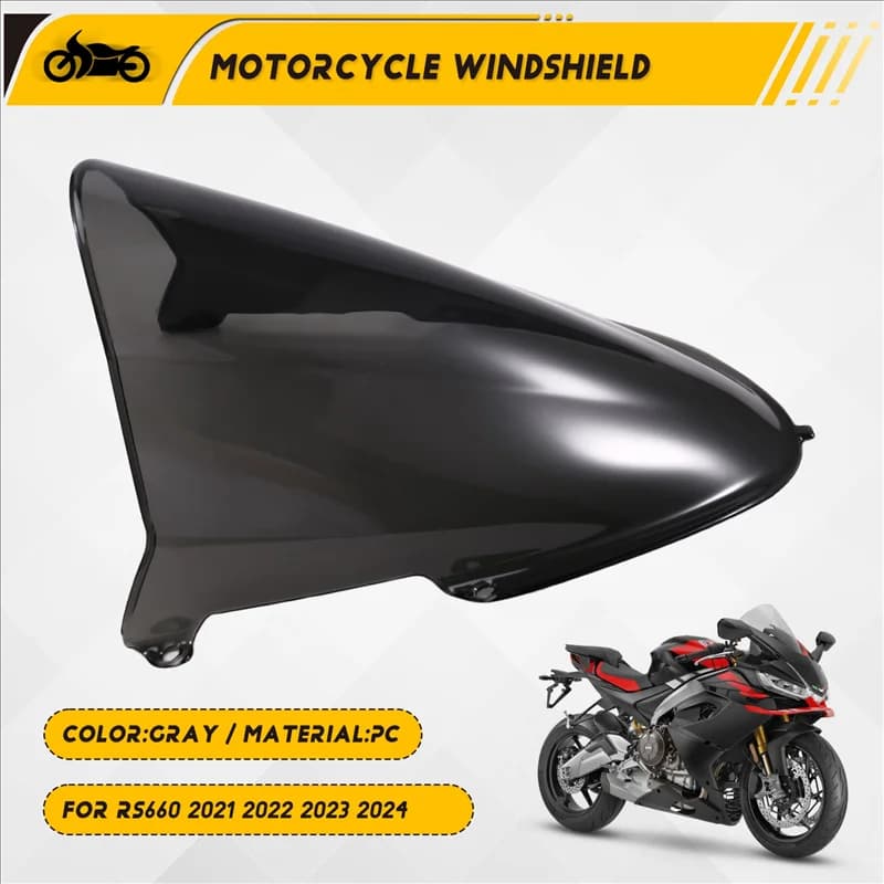 A80X-Moto Parabrezza Aumentare Parabrezza Deflettori del Vento Carenatura Copertura Per APRILIA RS660 2021-2024 Parti Del Motociclo