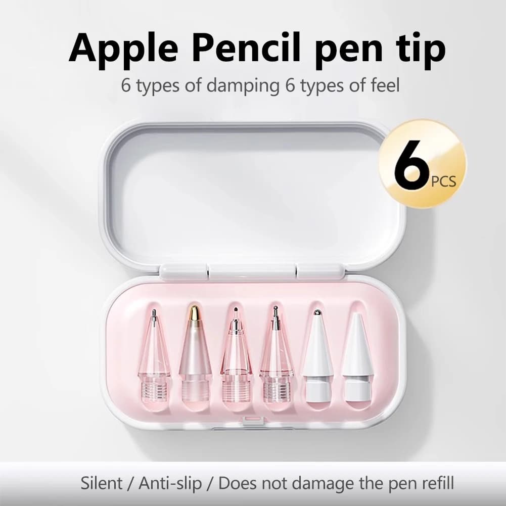 4/6 Pcs Replacement Pencil Tips For Apple Pencil 1 2 3 Apple Pencil Pro HB iPad Stylus Pen Touch Screen Tablet Pen Nib