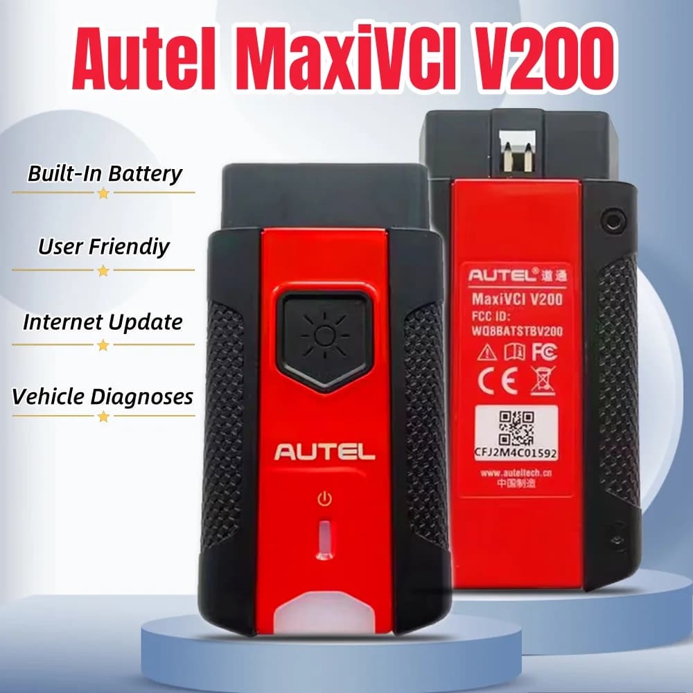 Autel MaxiVCI V200 Interfaccia Bluetooth OBD2 utilizzata con tablet diagnostici MS906Pro TS ITS600K KM100 BT609 BT608 ITS600 DoIP CanFD