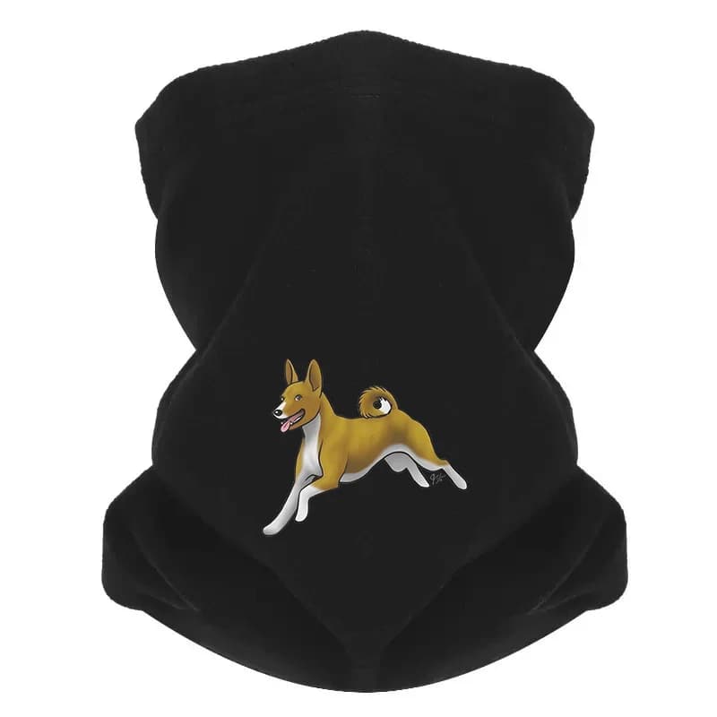 Cane da corsa con coda riccia Uomo Sciarpa da esterno Maschera Ghetta per il collo Cappello Berretto da donna Copricapo Antivento Mantieni caldo l'inverno Multifunzionale