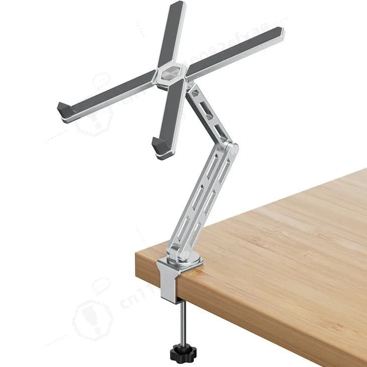 Cantilever Rotating Laptop Tablet Stand, Height Adjustable Cooling Bracket, Portable Detachable Multi-use Holder for Home Office