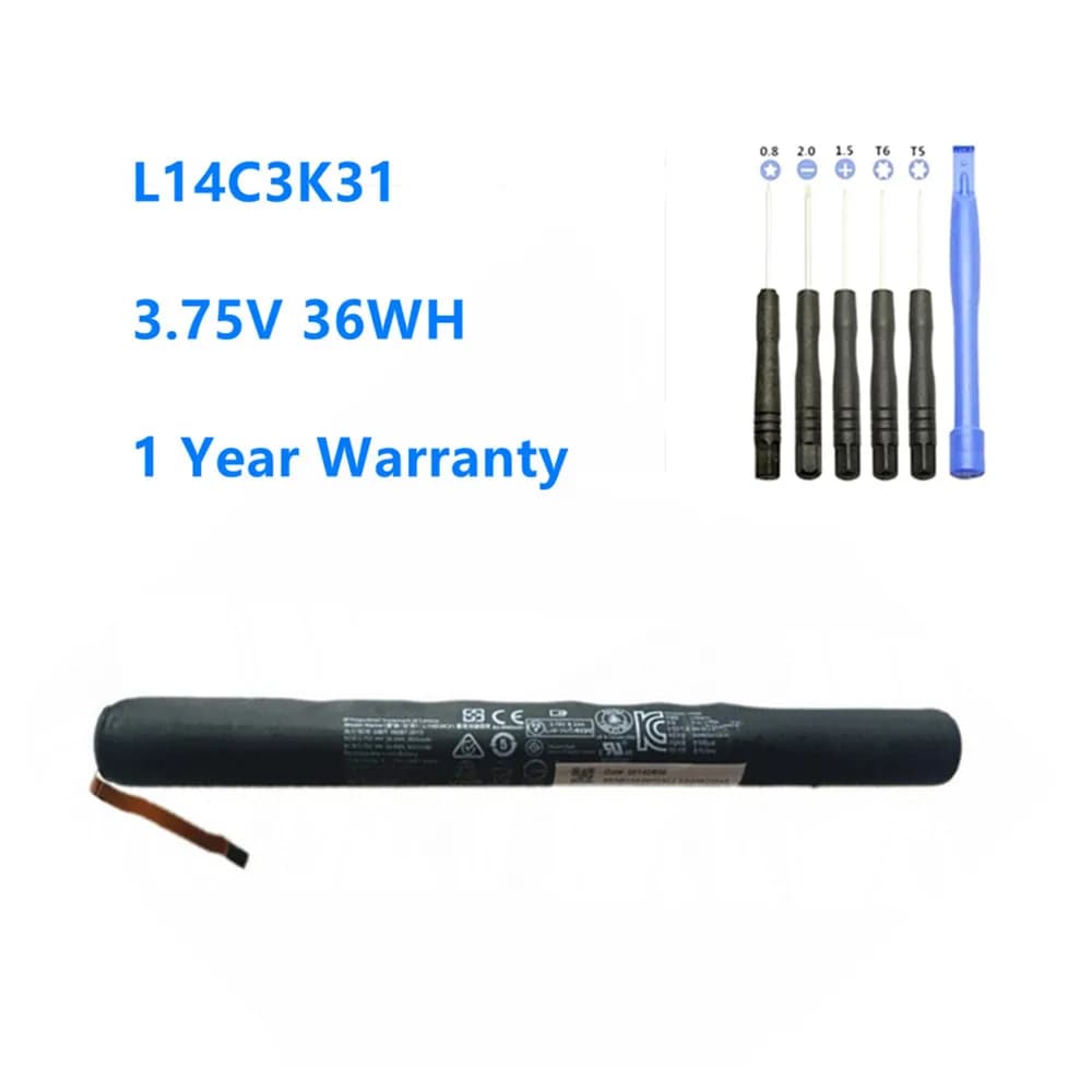 Batteria L14C3K31 3.75V 36WH per Lenovo Yoga Tablet 2 1050L 1050F 2-1050F 2-1051F 2-1050L 2-1050LC 2-1051L Yt2-1050 L14D3K31