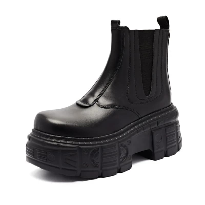Stivali da donna stile punk Scarpe con plateau con tacco in altezza Scarpe da donna con caviglia gotiche Stivali rock con decorazioni in metallo Scarpe da ginnastica per uomo e donna 2025