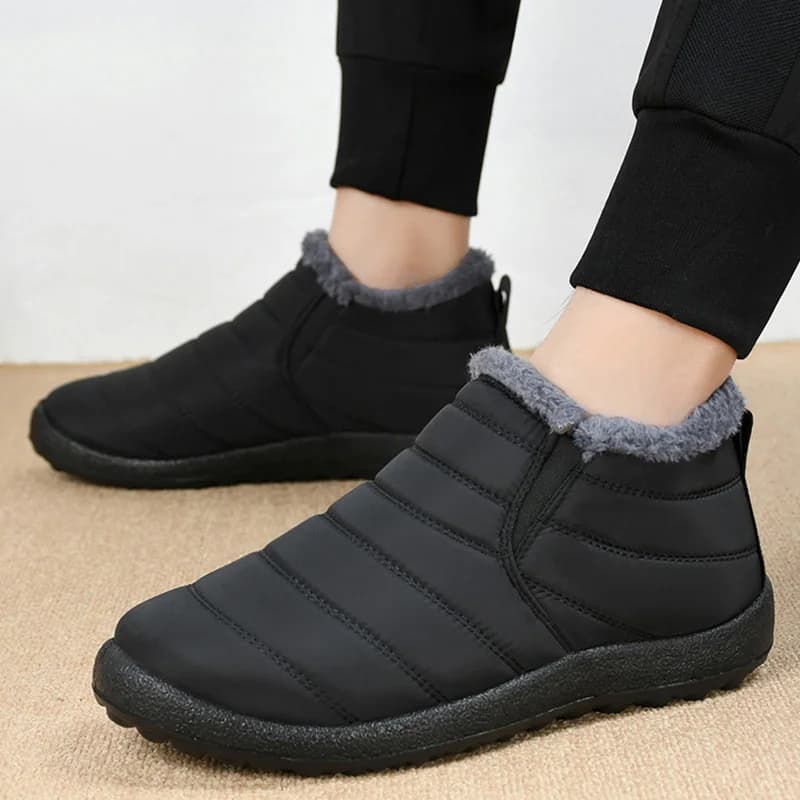 Stivali da uomo Caldi escursionismo sulla neve Scarpe invernali da uomo Scarpe da uomo morbide Coppia Stivaletti impermeabili Calzature Scarpe da lavoro Uomo