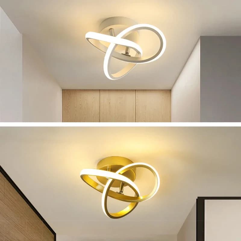 Plafoniera moderna a LED Lampada da balcone minimalista Lampada da corridoio Corridoio domestico Portico Lampada da soffitto a canale Nordic ins Lampada da guardaroba a vento